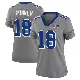 ＃18 Women's Quentin Skinner Gray Game Buffalo Bills Nickel City Jersey