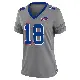 ＃18 Women's Quentin Skinner Gray Game Buffalo Bills Nickel City Jersey